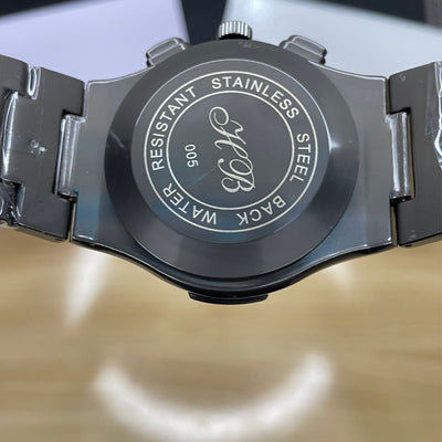 HB Premium Watch - Luxury Black Matte Chain - Black